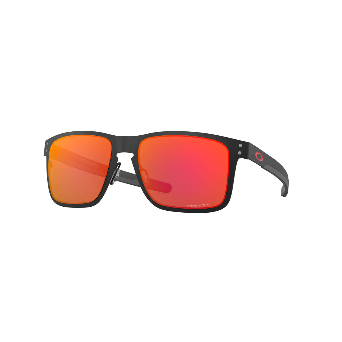 Oakley Holbrook Metal Sunglasses CLOSEOUT - Matte Black/PRIZM Ruby