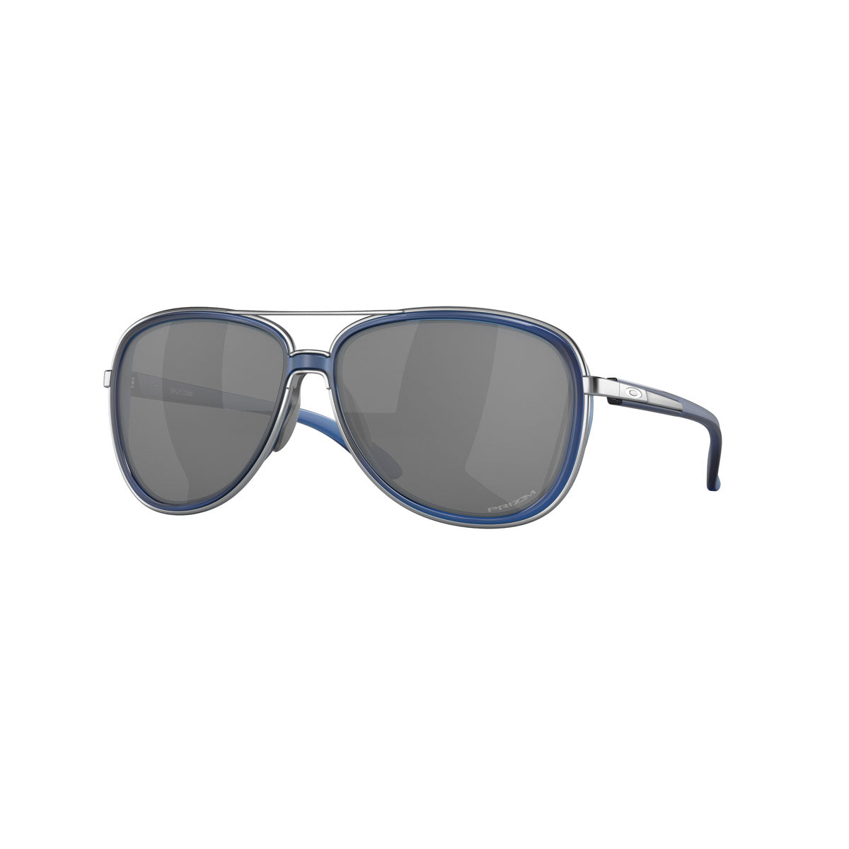 Oakley Womens Split Time Sunglasses CLOSEOUT - Matte Transparent Blue/Prizm Black