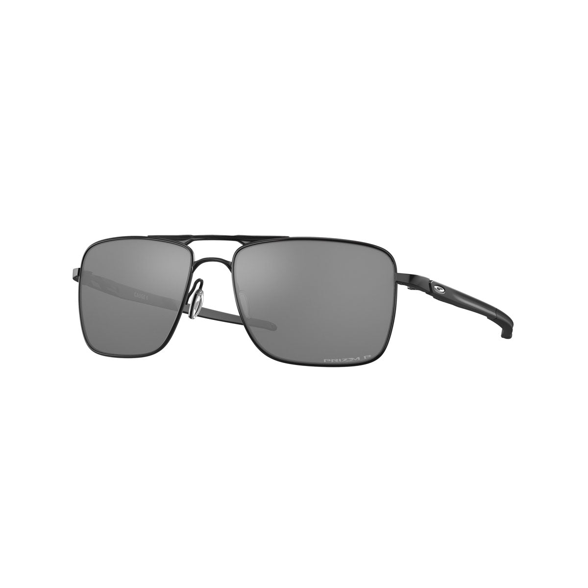 Oakley Gauge 6 TI Polarized Sunglasses CLOSEOUT - Satin Black/PRIZM Black Polarized