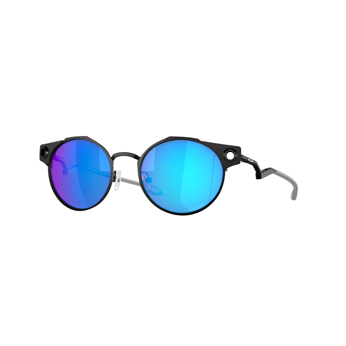 Oakley Deadbolt Sunglasses CLOSEOUT - Satin Light Steel/PRIZM Sapphire