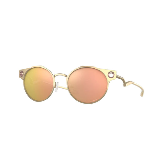 Oakley Deadbolt Sunglasses CLOSEOUT - Satin Light Gold/PRIZM Rose Gold