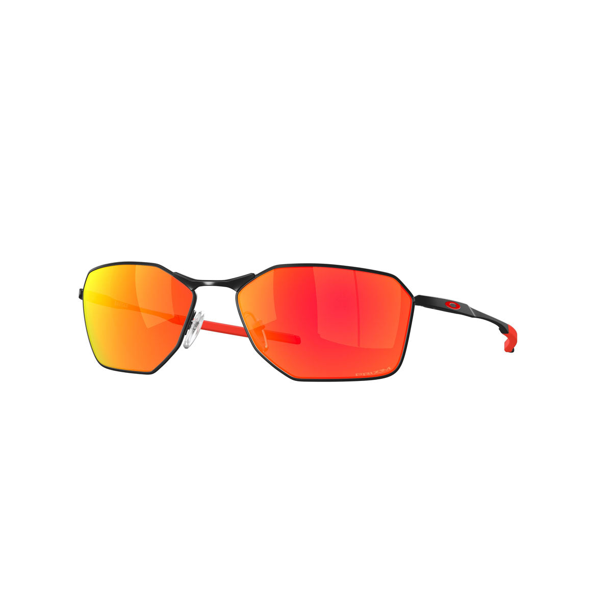 Oakley Savitar Sunglasses CLOSEOUT - Satine Black/PRIZM Ruby