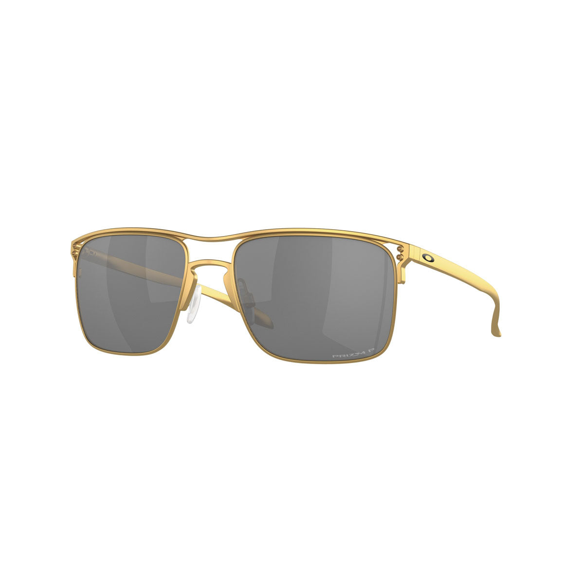 Oakley Holbrook TI Polarized Sunglasses - Satin Gold/Prizm Black Polarized