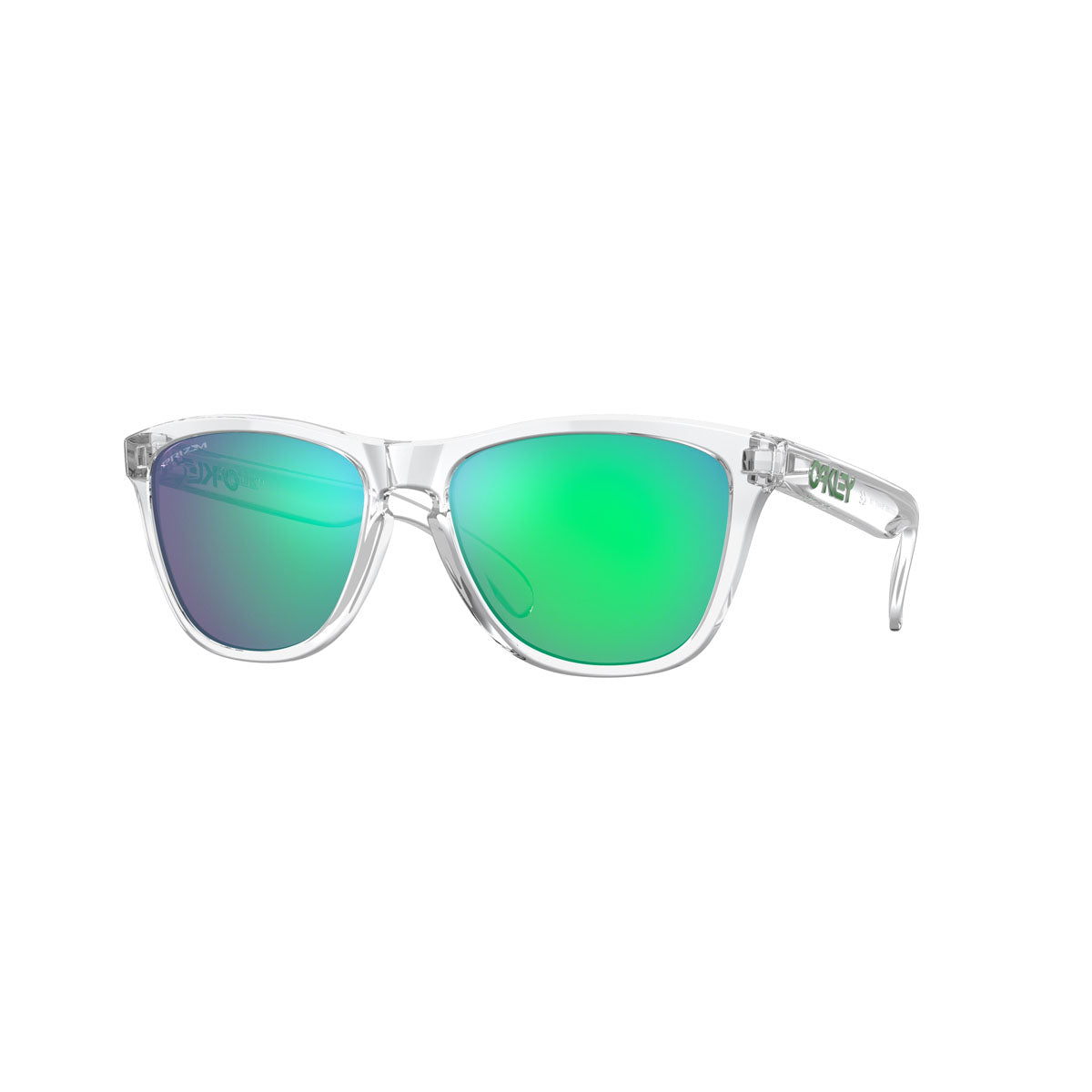 Oakley Frogskins Sunglasses CLOSEOUT - Crystal Clear/PRIZM Jade