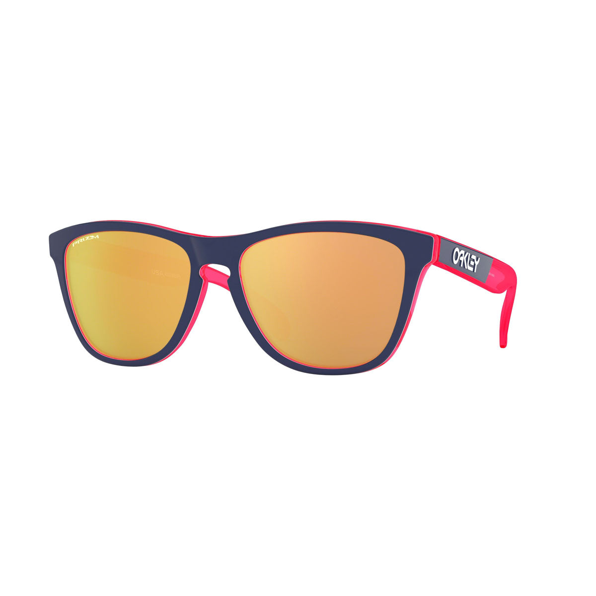 Oakley Frogskins Sunglasses CLOSEOUT - Translucent Neon Pink/PRIZM Rose Gold