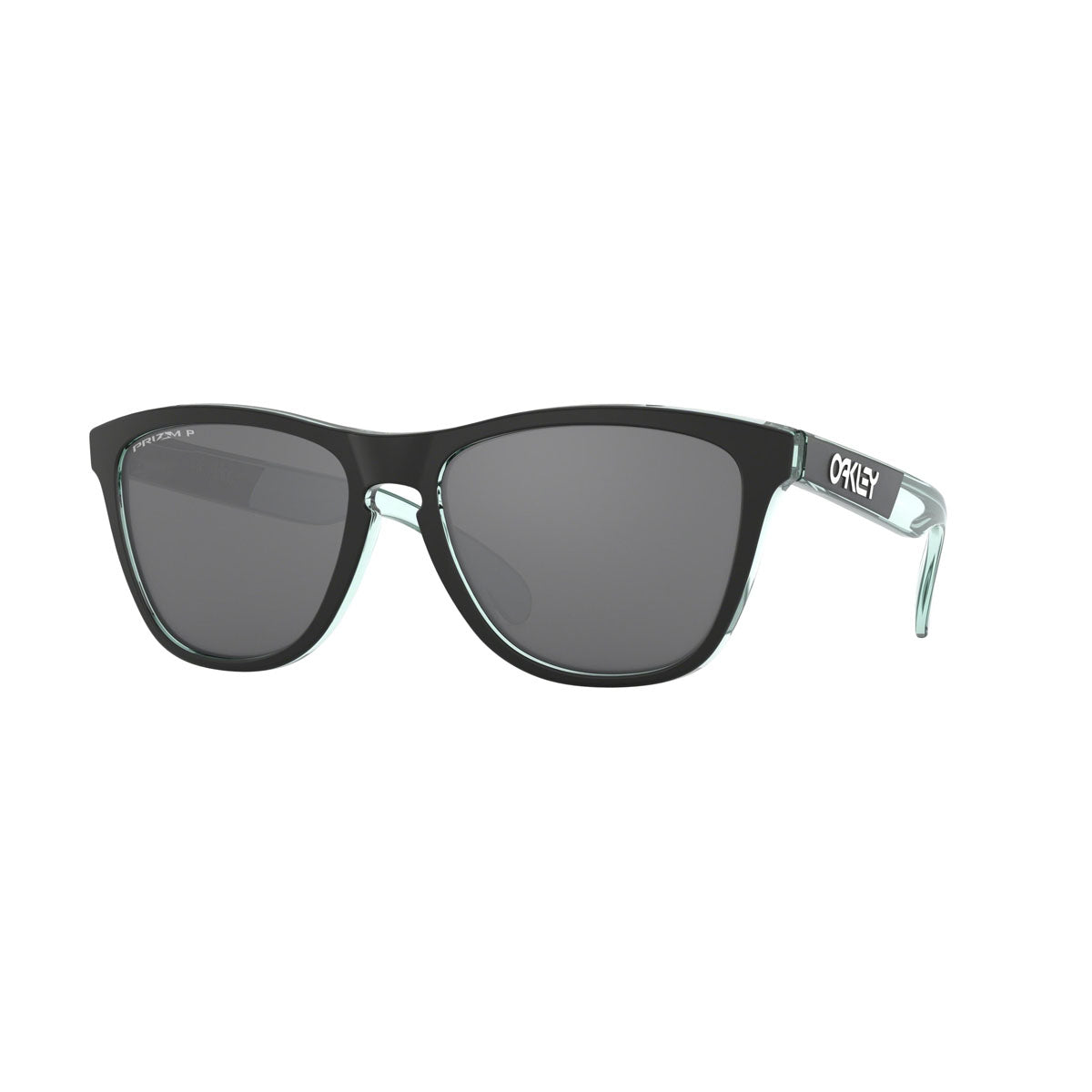 Oakley Frogskins Polarized Sunglasses CLOSEOUT - Translucent Celeste/PRIZM Black Polarized