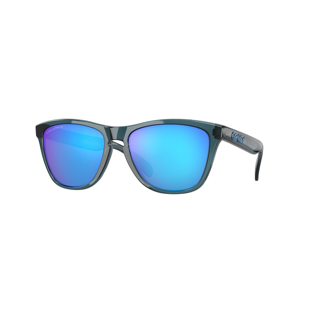 Oakley Frogskins Polarized Sunglasses - Crystal Black/PRIZM Sapphire Polarized