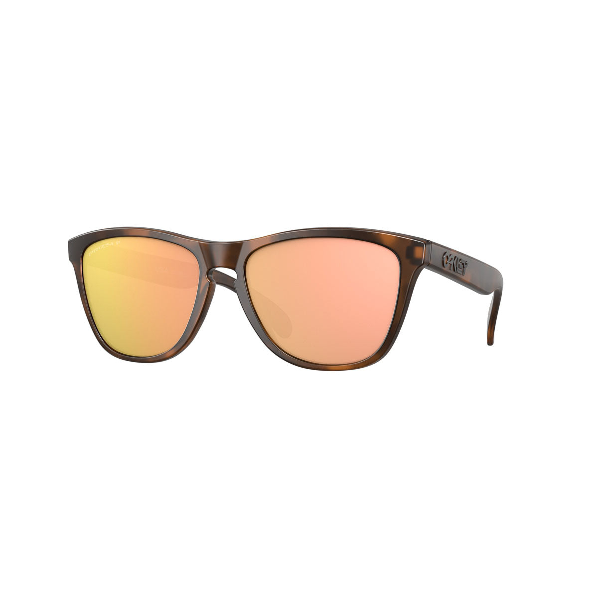 Oakley Frogskins Polarized Sunglasses CLOSEOUT - Matte Brown Tortoise/PRIZM Rose Gold Polarized