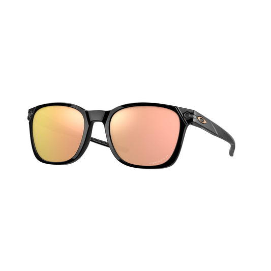 Oakley Ojector Polarized Sunglasses CLOSEOUT - Polished Black/PRIZM Rose Gold Polarized