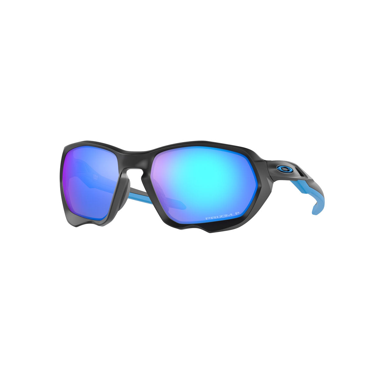 Oakley Plazma Polarized Sunglasses CLOSEOUT - Matte Black/PRIZM Sapphire Polarized