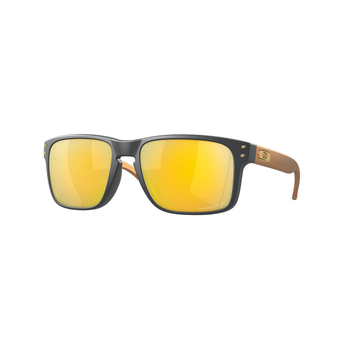 Oakley Holbrook Polarized Sunglasses - Matte Carbon/Prizm 24K Polarized