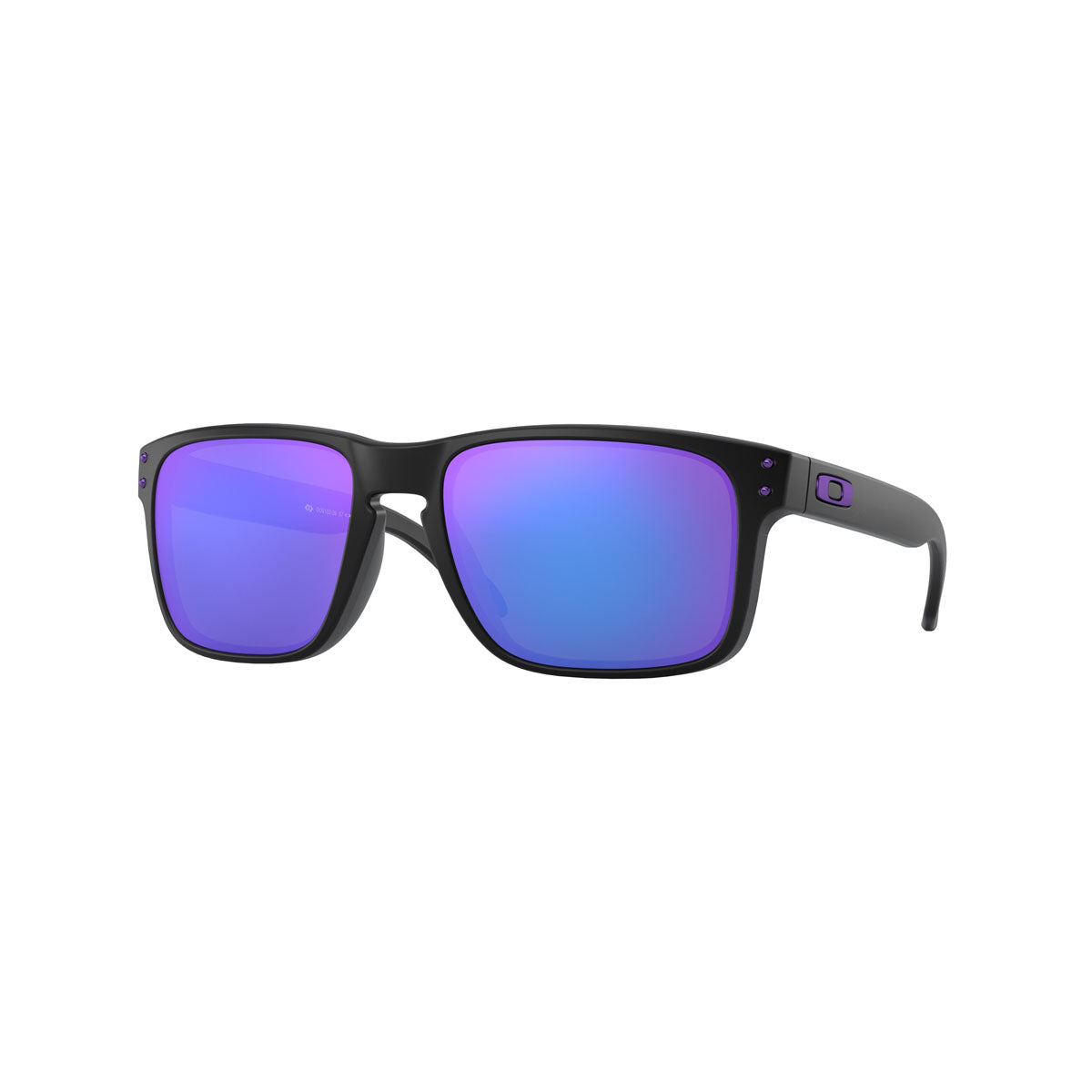 Oakley Holbrook Sunglasses CLOSEOUT - Matte Black/Violet Iridium