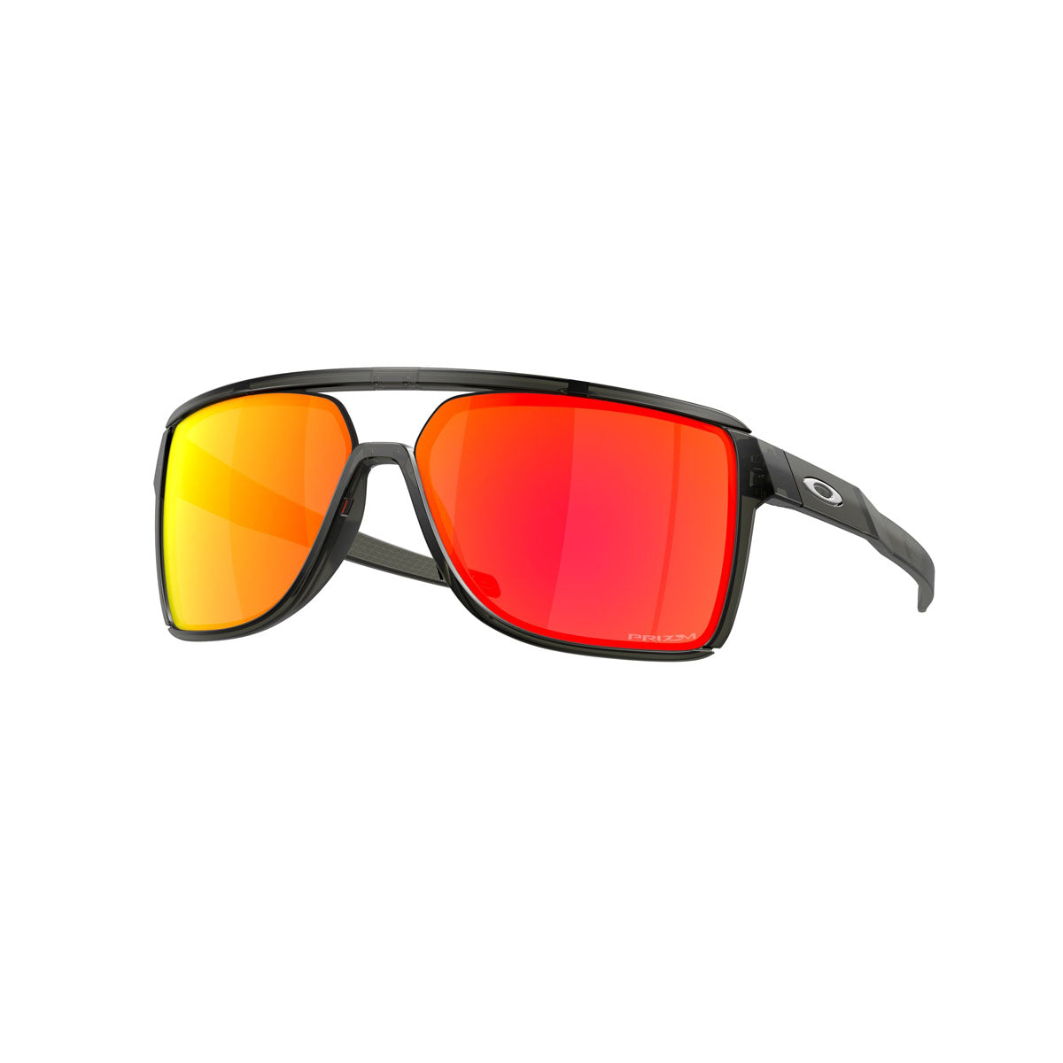 Oakley Castel Sunglasses - Matte Grey Smoke/Prizm Ruby