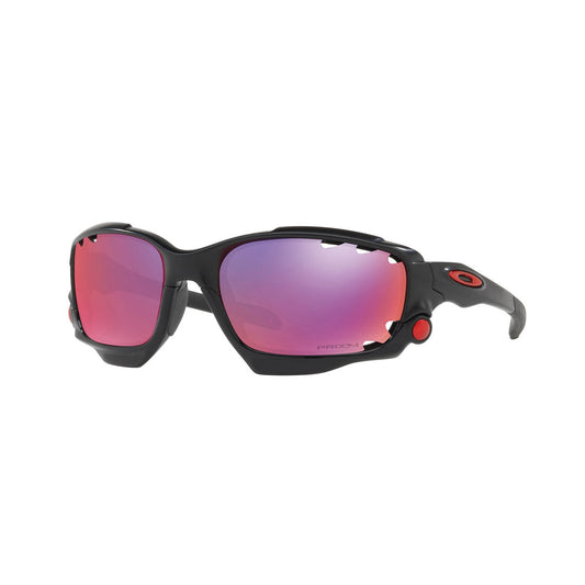 Oakley Racing Jacket Sunglasses CLOSEOUT - Matte Black/PRIZM Road