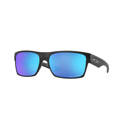 Oakley Twoface Polarized Sunglasses CLOSEOUT - Matte Black/Sapphire Iridium Polarized