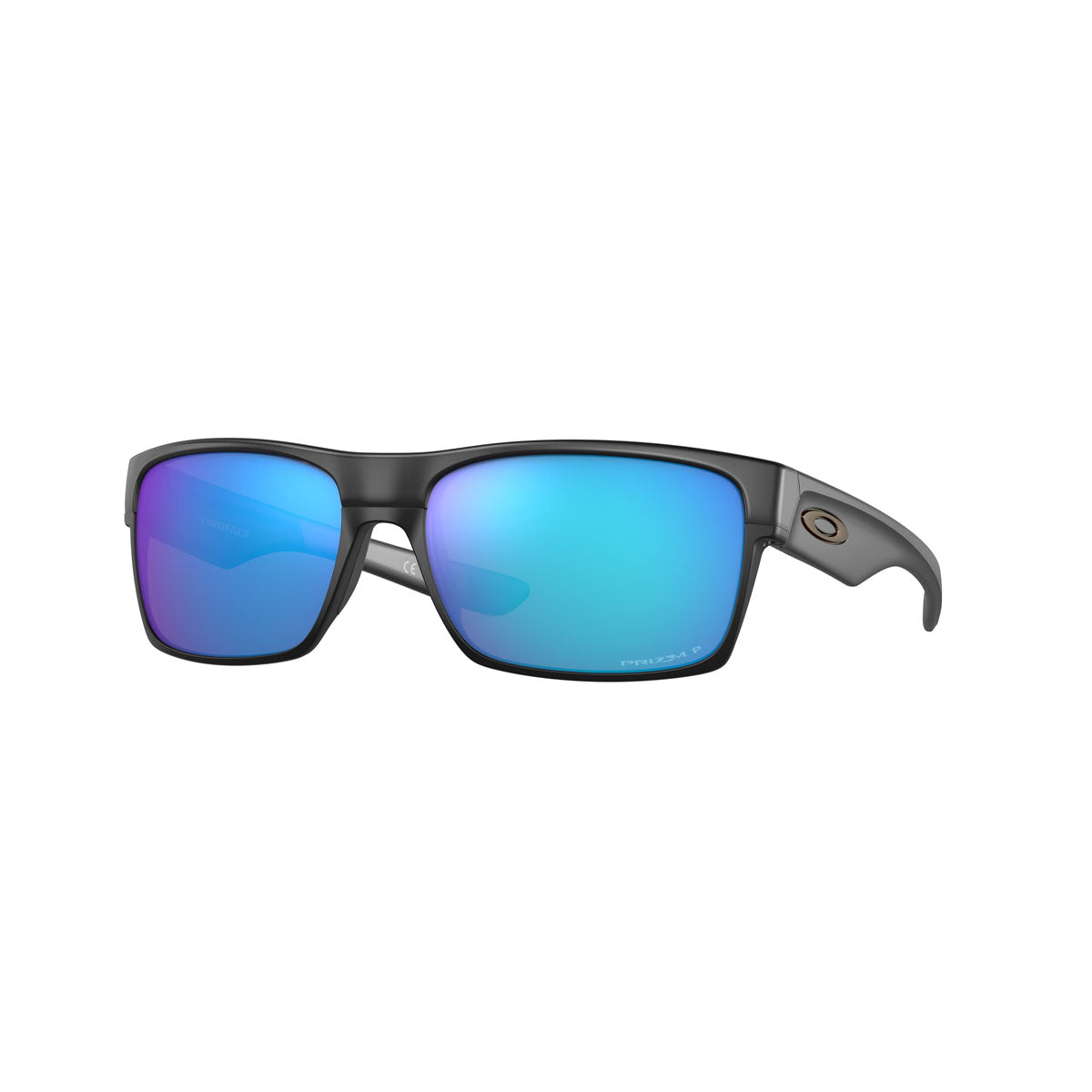 Oakley Two Face Polarized Sunglasses - Matte Black/PRIZM Sapphire Polarized