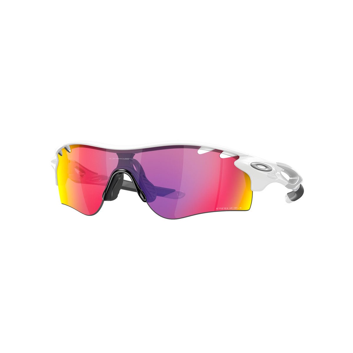 Oakley Asian Fit / Low Bridge Fit Radarlock Path Sunglasses - Polished White/PRIZM Road Vented