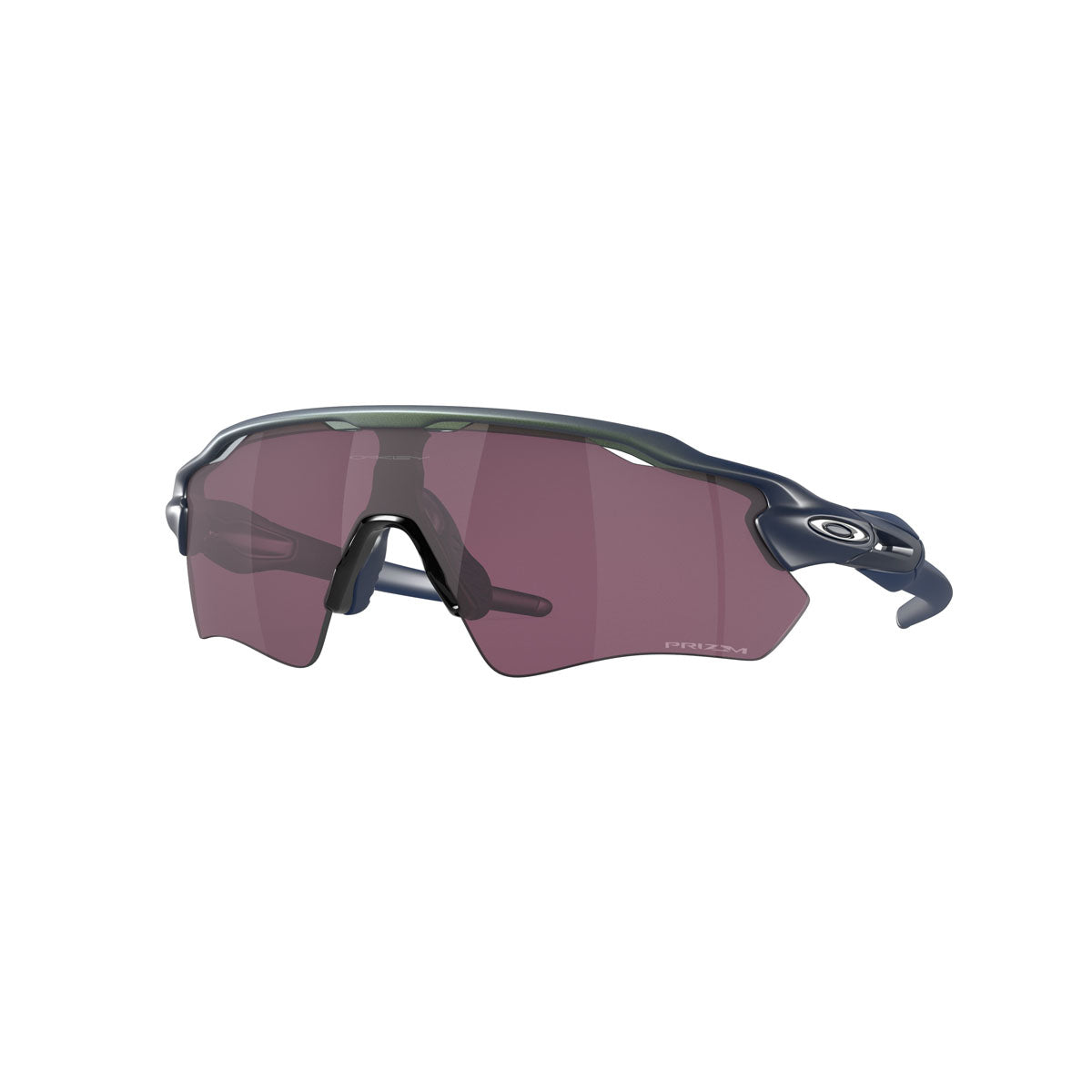 Oakley Radar EV Path Sunglasses CLOSEOUT - Matte Silver/Blue Colorshift Fade/PRIZM Road Black