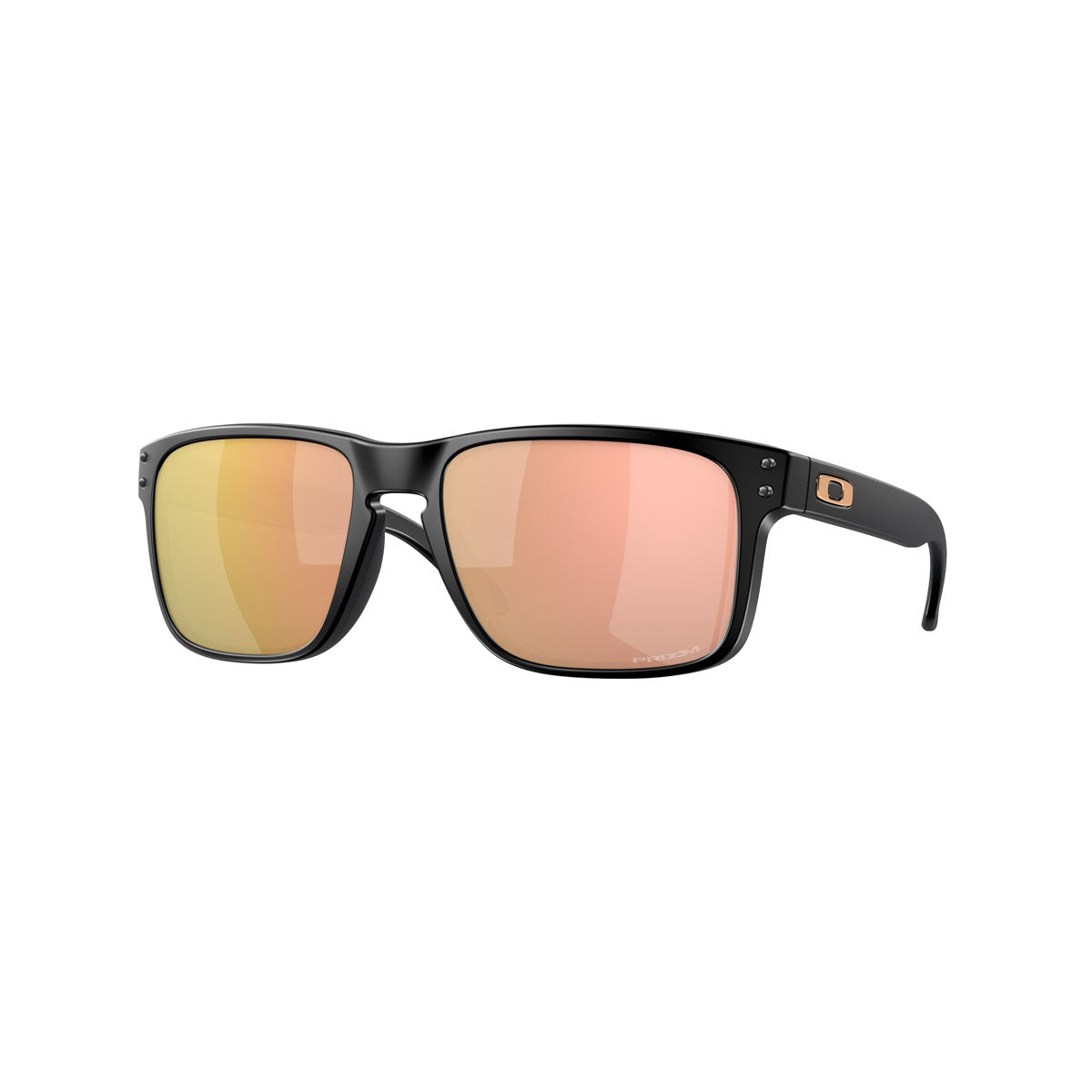 Oakley Asian Fit / Low Bridge Fit Holbrook Sunglasses - Matte Black/PRIZM Rose Gold