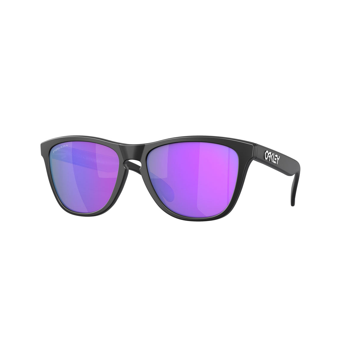 Oakley Asian Fit / Low Bridge Fit Frogskins Sunglasses CLOSEOUT - Matte Black/PRIZM Violet