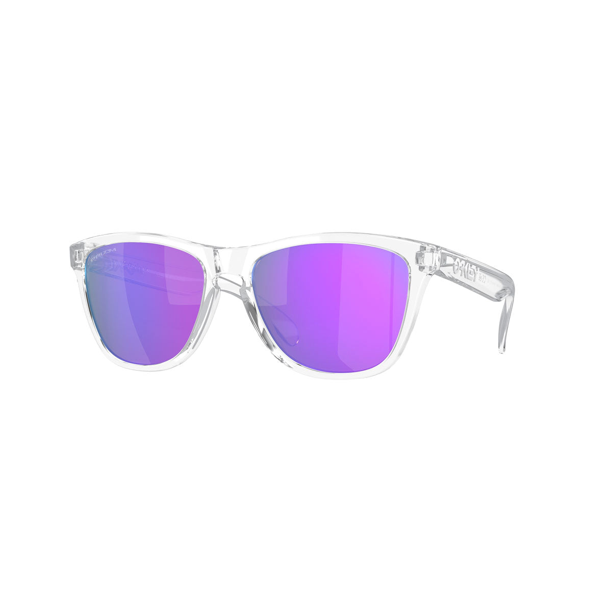 Oakley Asian Fit / Low Bridge Fit Frogskins Sunglasses - Polished Clear/PRIZM Violet