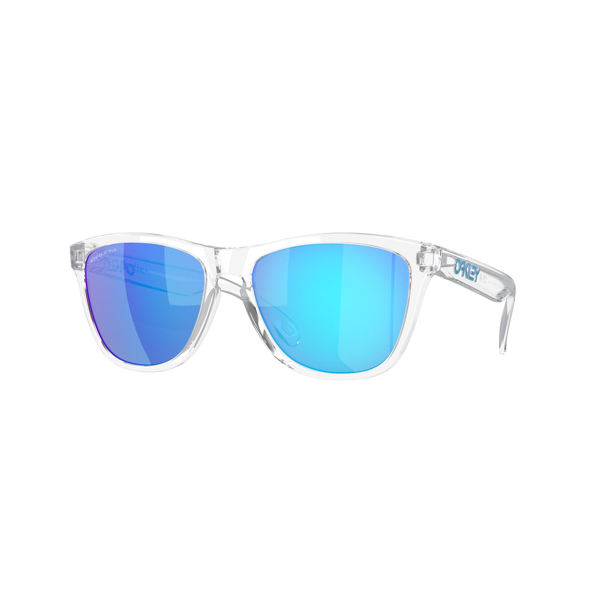 Oakley Asian Fit / Low Bridge Fit Frogskins Sunglasses - Crystal Clear/PRIZM Sapphire