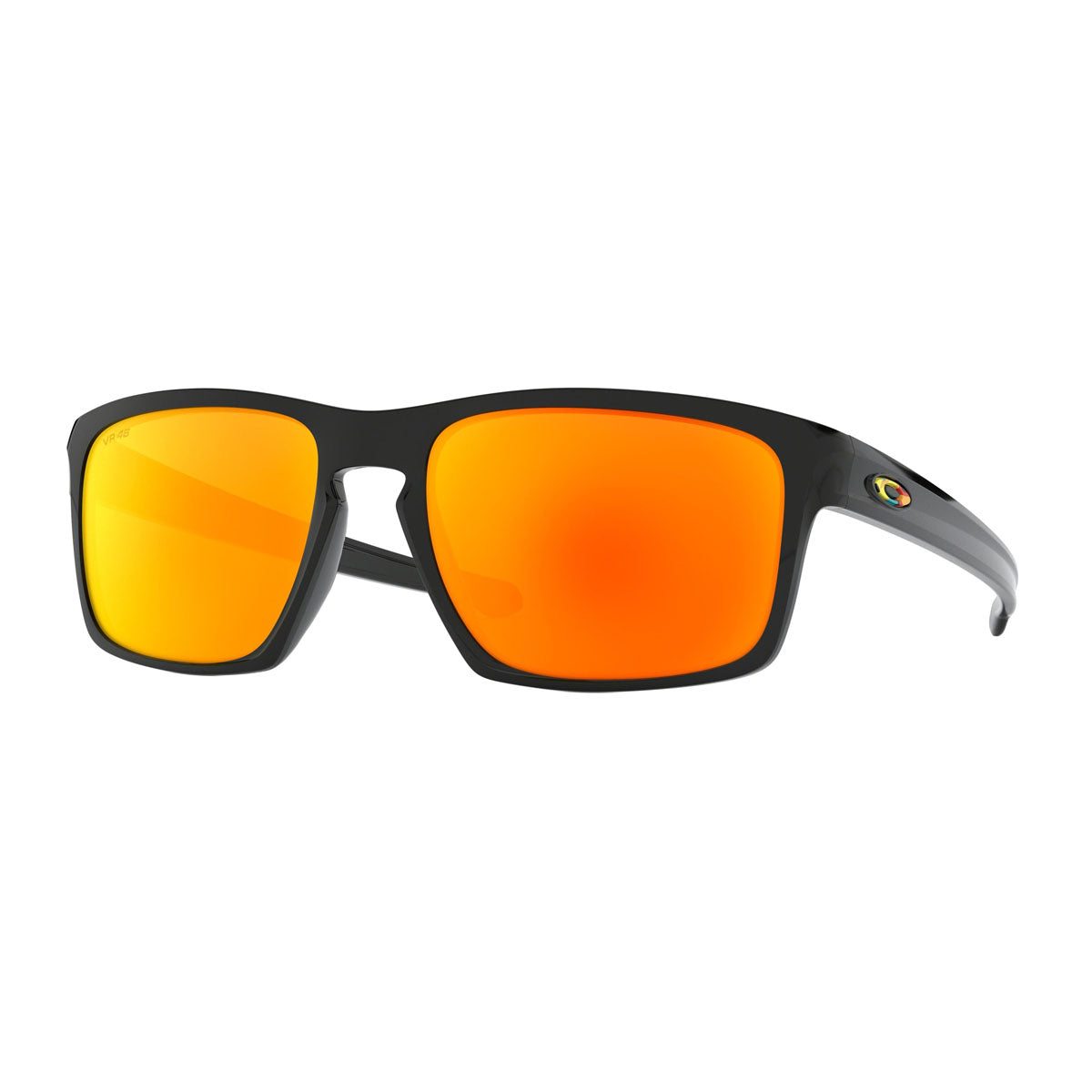 Oakley Sliver Sunglasses CLOSEOUT - VR46 Polished Black/Fire Iridium