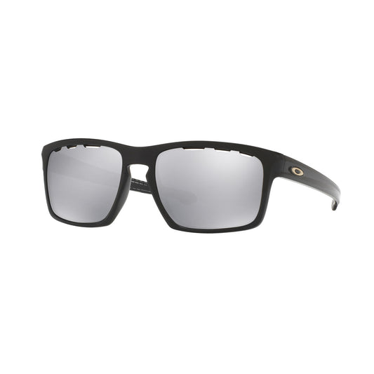 Oakley Sliver Sunglasses CLOSEOUT - Polished Black/Chrome Iridium Vented