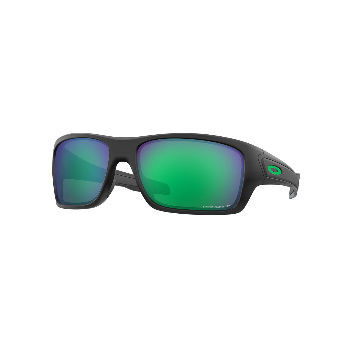 Oakley Turbine Polarized Sunglasses - Matte Black/PRIZM Jade Polarized