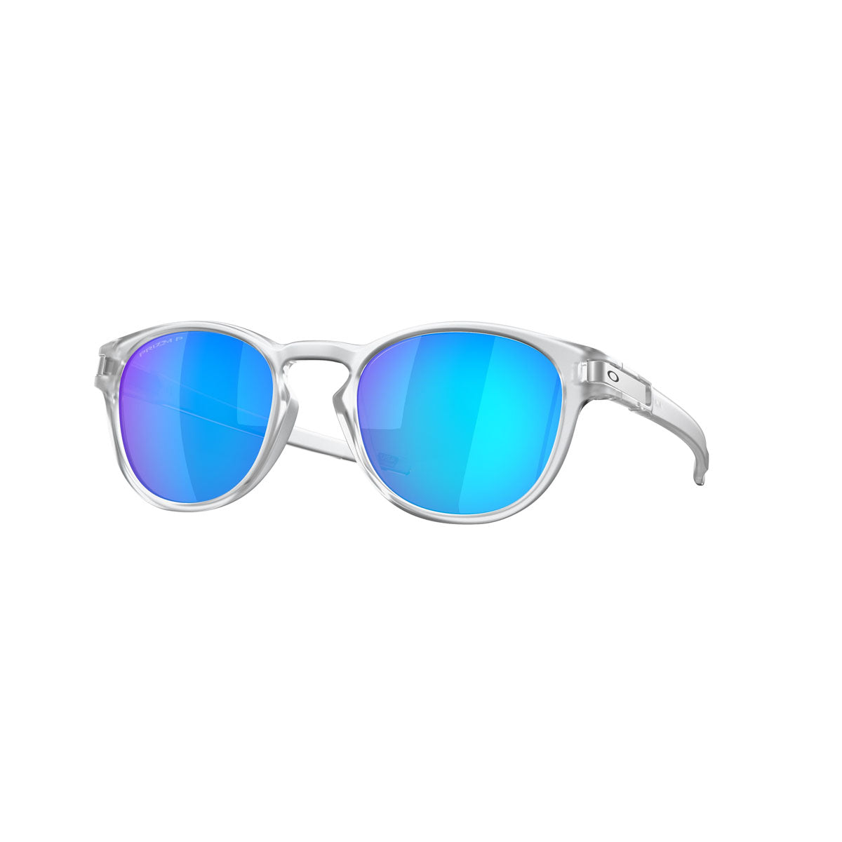 Oakley Latch Polarized Sunglasses - Matte Clear/Prizm Sapphire Polarized