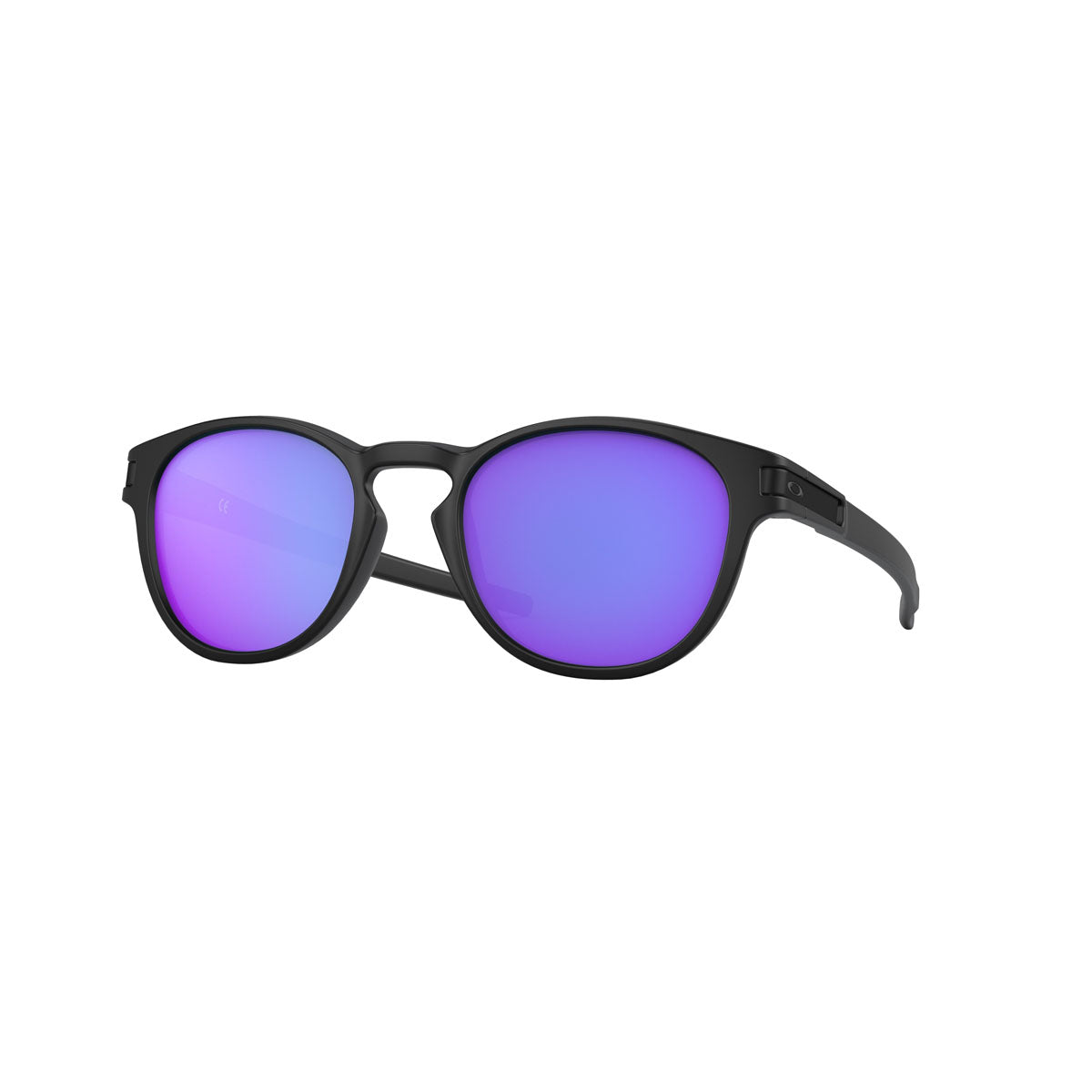 Oakley Latch Sunglasses CLOSEOUT - Matte Black/Violet Iridium