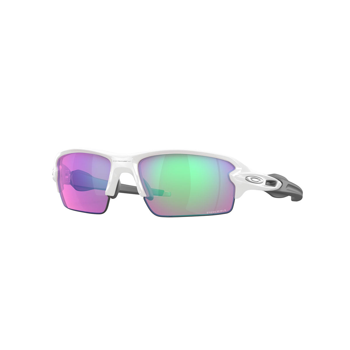 Oakley Asian Fit / Low Bridge Fit Flak 2.0 Sunglasses - Polished White/PRIZM Golf