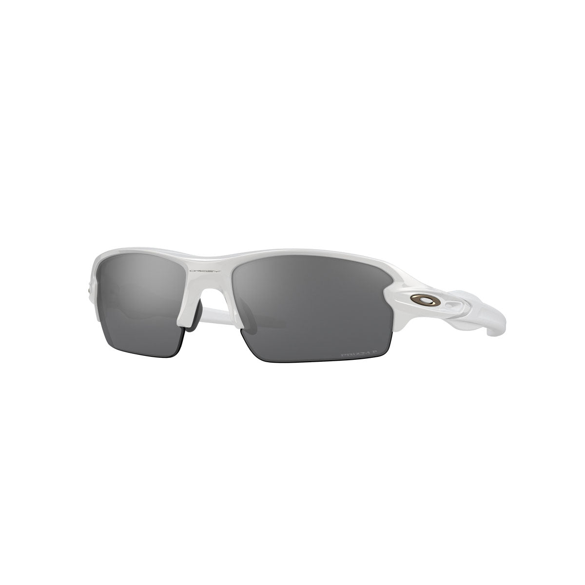 Oakley Asian Fit / Low Bridge Fit Flak 2.0 Polarized Sunglasses CLOSEOUT - Polished White/PRIZM Black Polarized