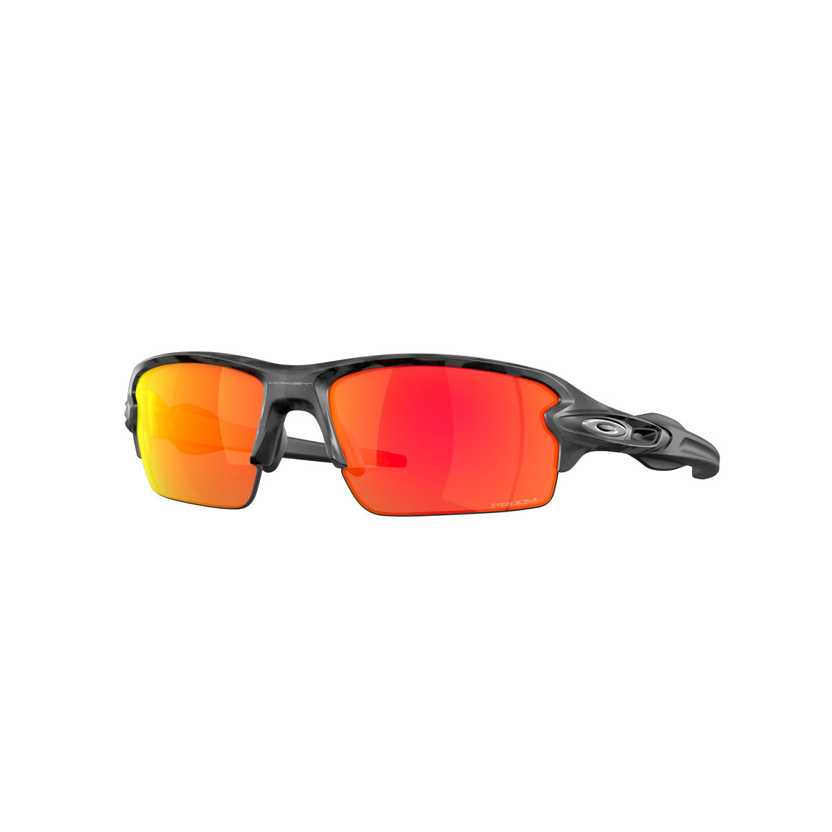 Oakley Asian Fit / Low Bridge Fit Flak 2.0 Sunglasses CLOSEOUT - Black Camo/PRIZM Ruby Iridium