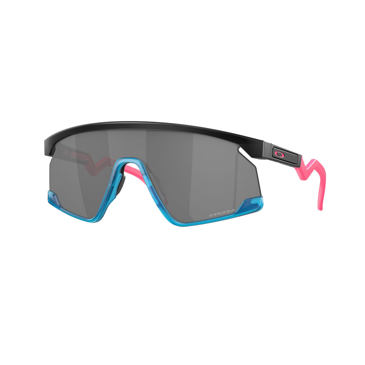 Oakley BXTR Sunglasses - Matte Black Teal/Prizm Black