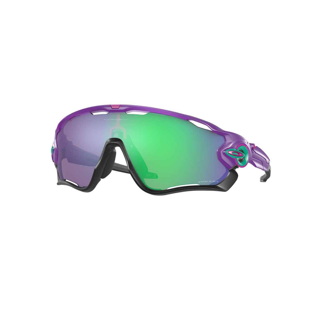 Oakley Jawbreaker Sunglasses CLOSEOUT - Matte Electric Purple/PRIZM Jade