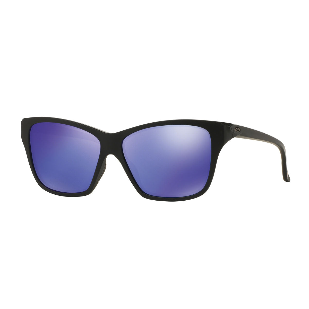 Oakley Hold On Sunglasses CLOSEOUT - Matte Black/Violet Iridium