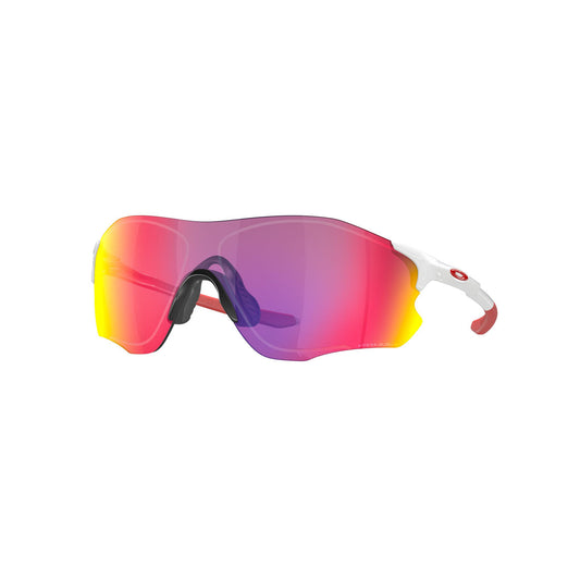 Oakley Asian Fit / Low Bridge Fit EVZero Path Sunglasses - Polished White/PRIZM Road