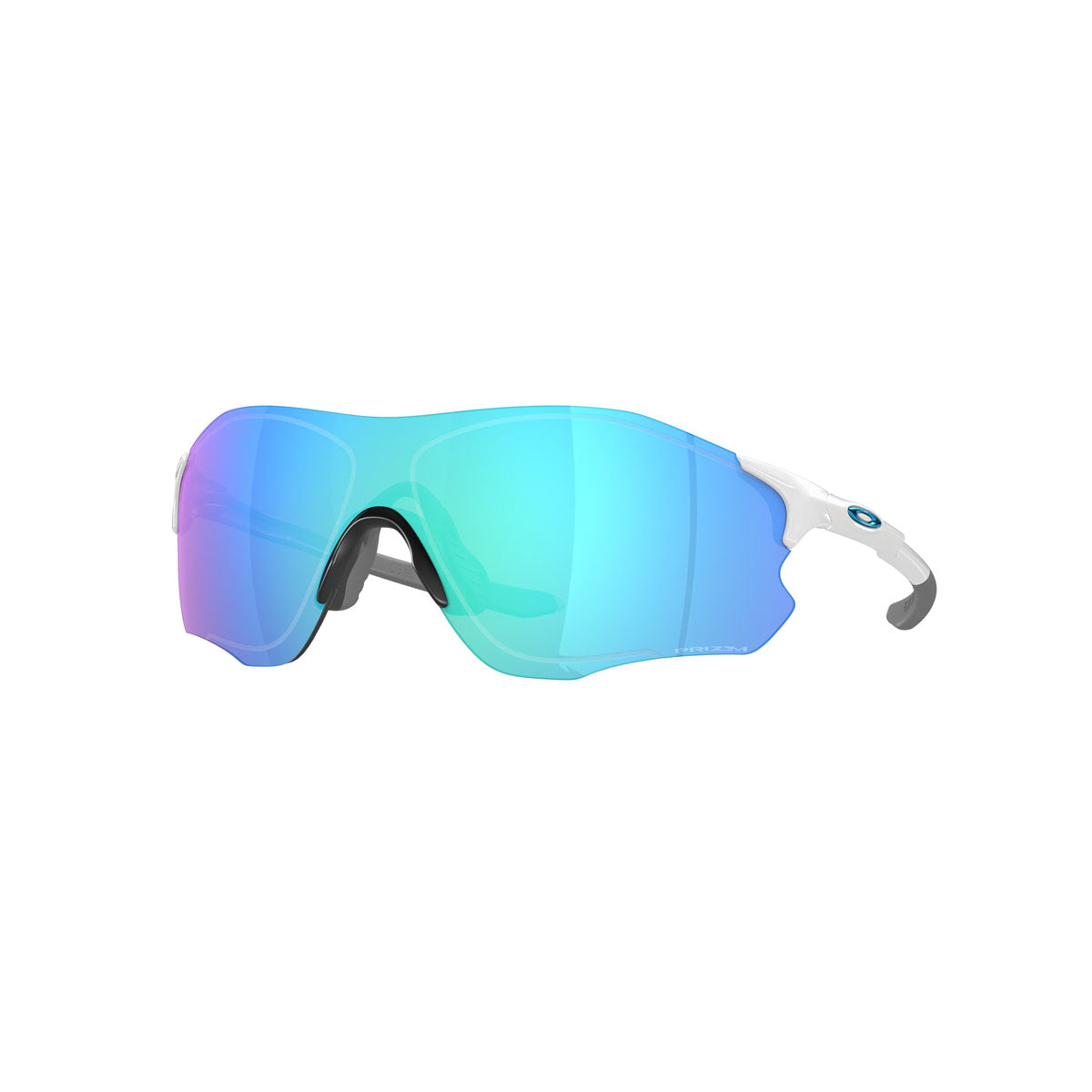 Oakley Asian Fit / Low Bridge Fit EVZero Path Sunglasses - Polished White/PRIZM Sapphire Iridium