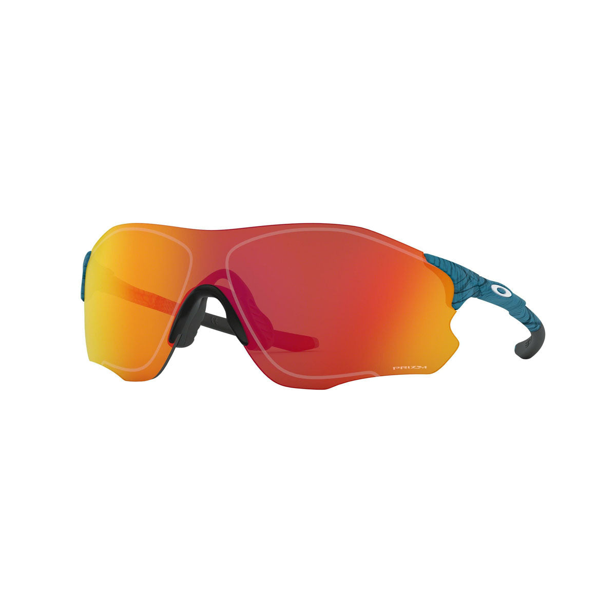 Oakley Asian Fit / Low Bridge Fit EVZero Path Sunglasses CLOSEOUT - Aero Grid Sky/PRIZM Ruby