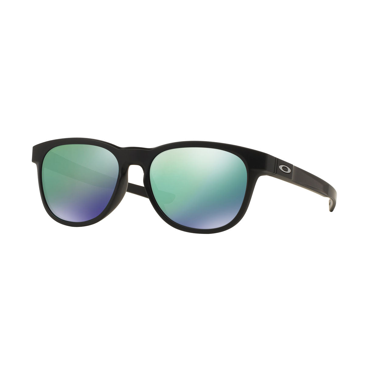 Oakley Stringer Sunglasses CLOSEOUT - Matte Black/Jade Iridium