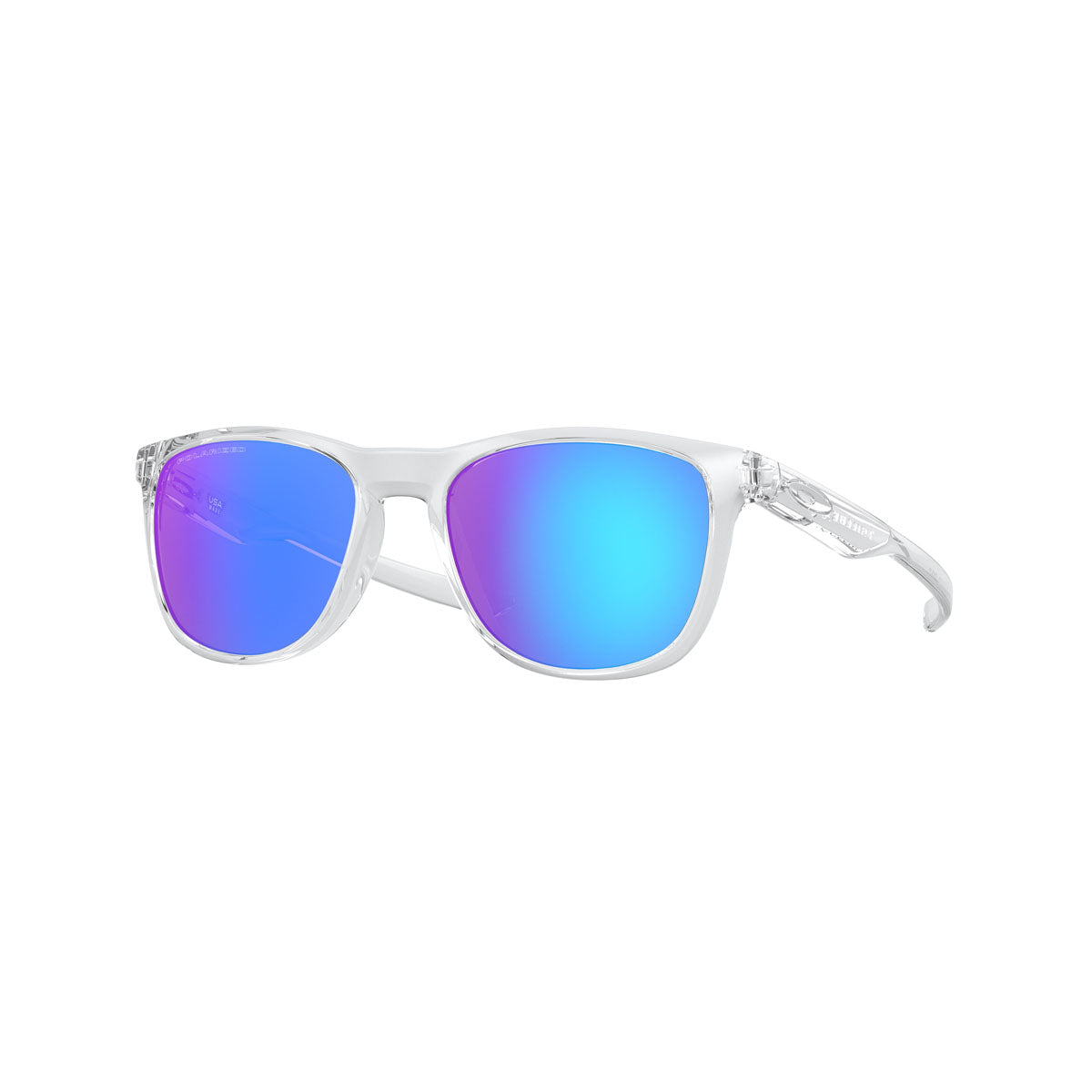 Oakley Trillbe X Polarized Sunglasses CLOSEOUT - Polished Crystal Clear/Sapphire Iridium Polarized