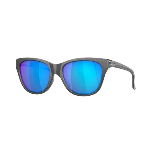 Oakley Womens Hold Out Polarized Sunglasses CLOSEOUT - Steel/Sapphire Iridium Polarized