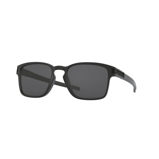 Oakley Asian Fit / Low Bridge Fit Latch Sunglasses CLOSEOUT - Matte Black/Grey