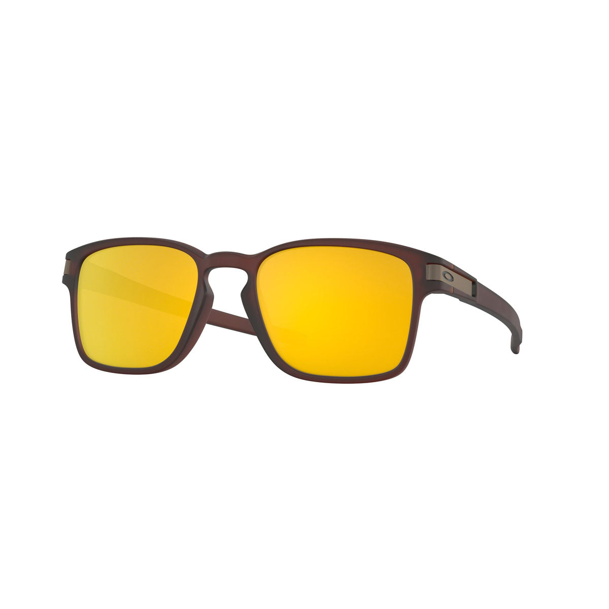 Oakley Asian Fit / Low Bridge Fit Latch SQ Sunglasses CLOSEOUT - Matte Rootbeer/24K Iridium