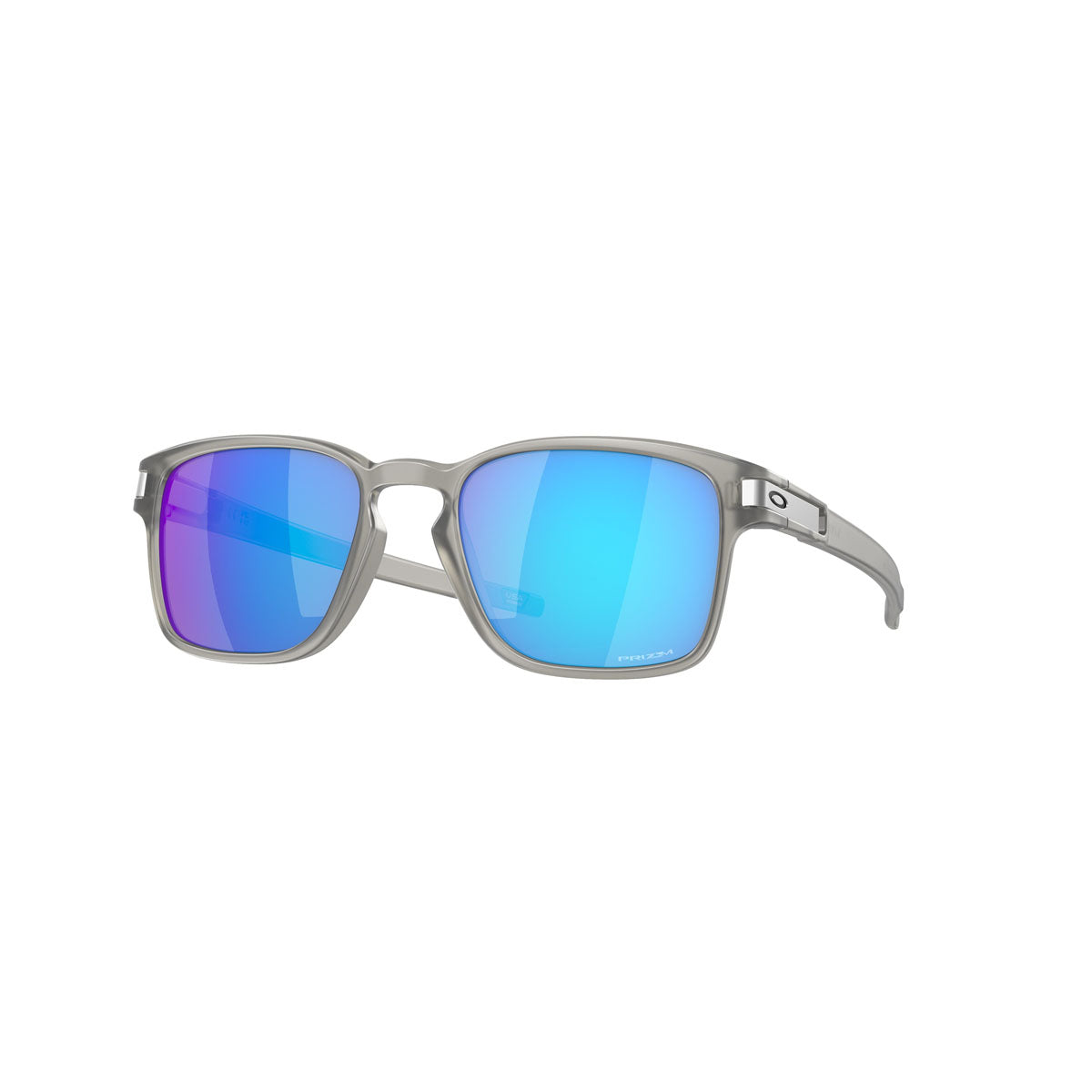 Oakley Asian Fit / Low Bridge Fit Latch SQ Sunglasses - Matte Grey Ink/PRIZM Sapphire Iridium