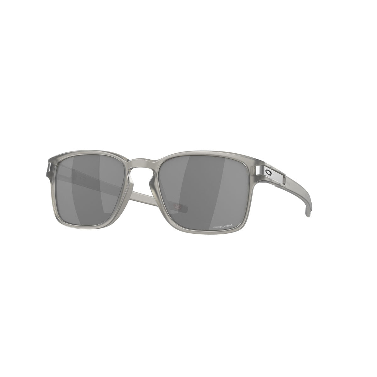 Oakley Asian Fit / Low Bridge Fit Latch SQ Sunglasses - Matte Grey Ink/PRIZM Black Iridium