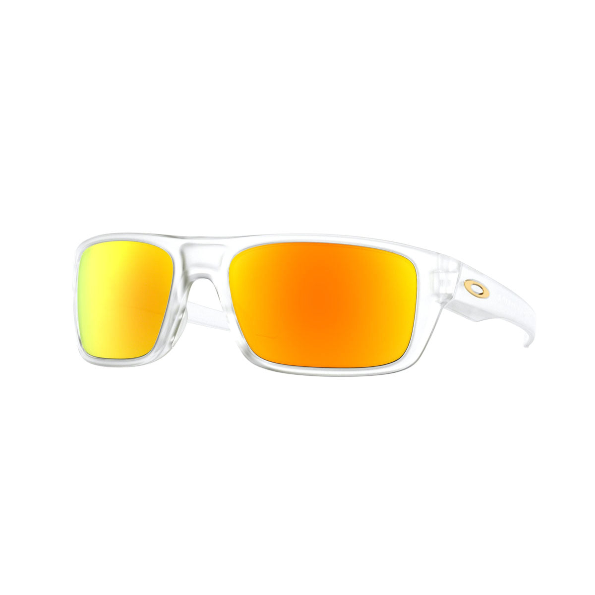 Oakley Drop Point Sunglasses CLOSEOUT - Matte Clear/Fire Iridium