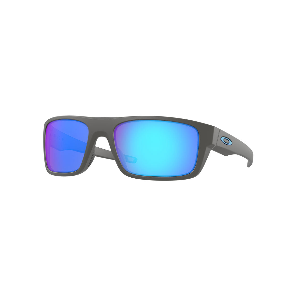 Oakley Drop Point Polarized Sunglasses - Matte Dark Grey/PRIZM Sapphire Polarized