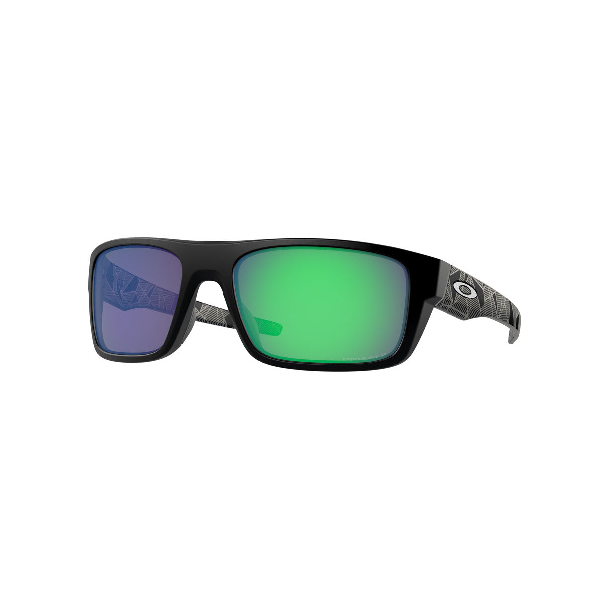 Oakley Drop Point Polarized Sunglasses CLOSEOUT - Matte Black PRIZMatic /PRIZM Jade Polarized